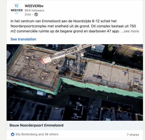Schermafbeelding Weever BV